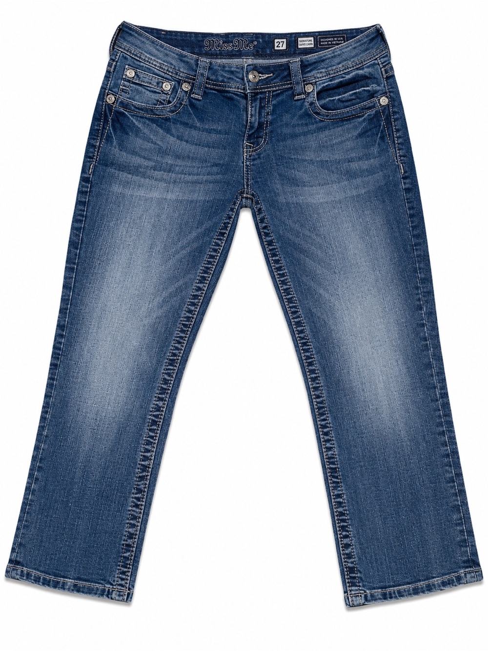 Miss Me Signature Cuffed Capris size 27
